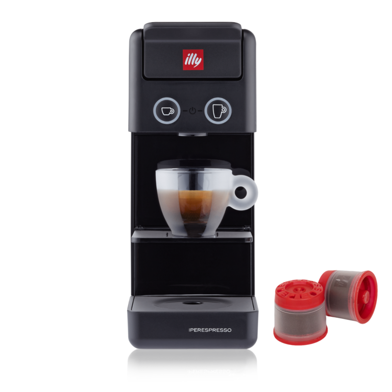 ILLY IPERESPRESSO Y3.3 E+C BLACK + 54 ΚΑΨΟΥΛΕΣ (2 Classico & 1 Intenso)