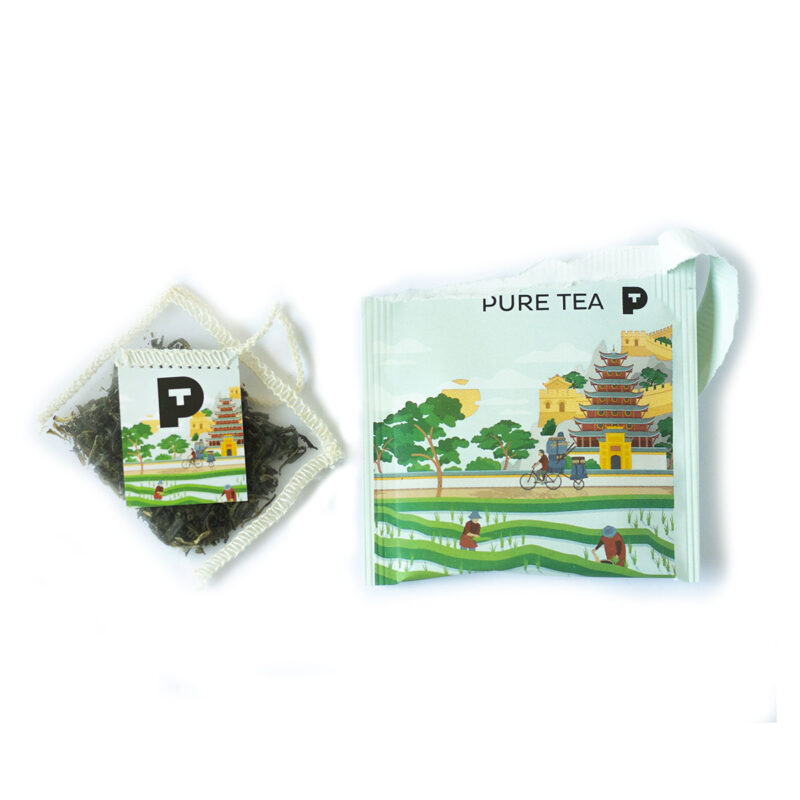 PURE TEA Organic Yanzhou Wulu China  Green Tea 15φακελάκια - Image 2